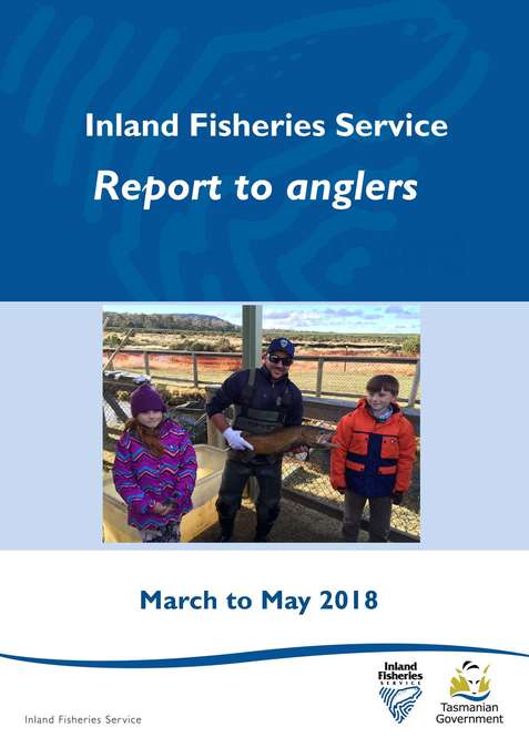 IFS quarterly report to anglers for March to May 2018 - cover page