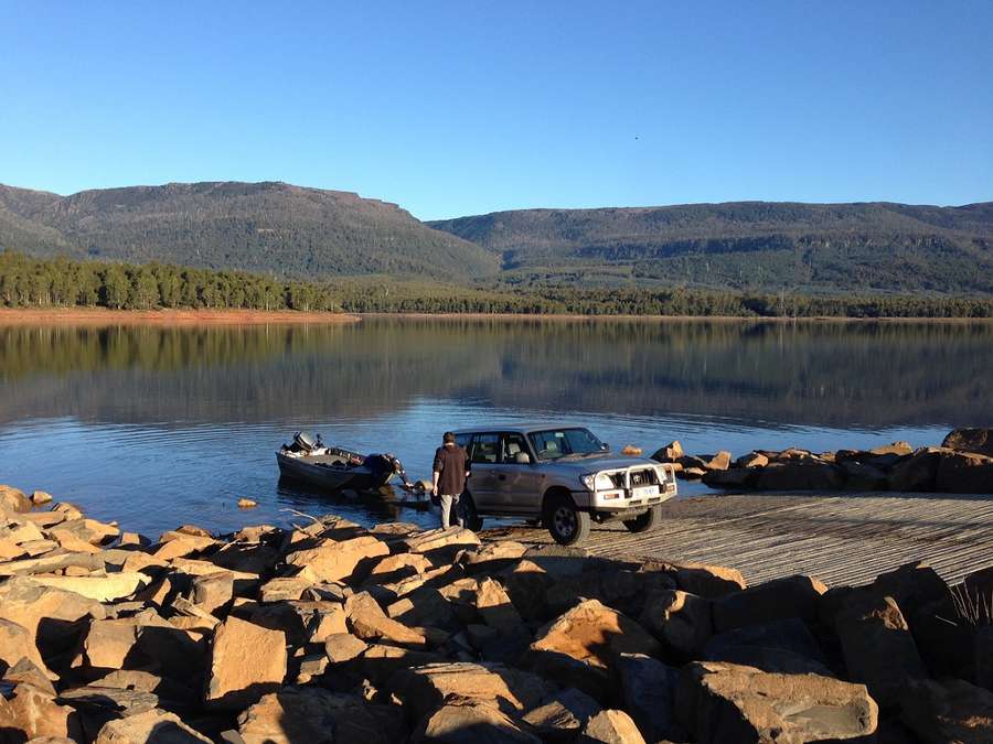 A beautiful winter's day on Huntsman Lake