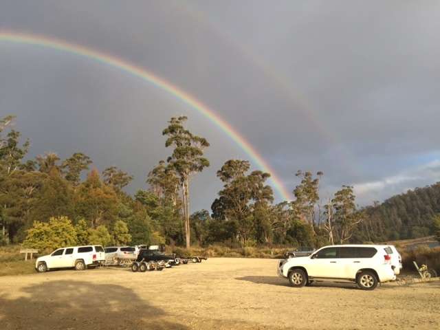 Four Springs Lake carpark on the opening Sunday in 2017